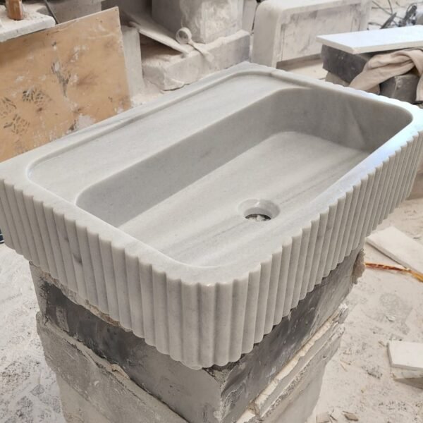 Carrara Mermer Lavabo – El Oyma Duvara Monte Klasik Lüks Vanity