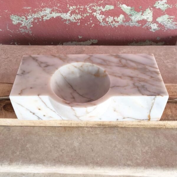 Calacatta Gold Mermer Lavabo – Küçük Boy Duvara Monte Vanity