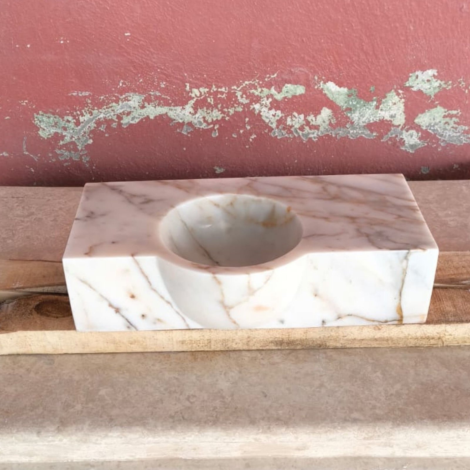 Calacatta Gold Mermer Lavabo – Küçük Boy Duvara Monte Vanity - Görsel 2