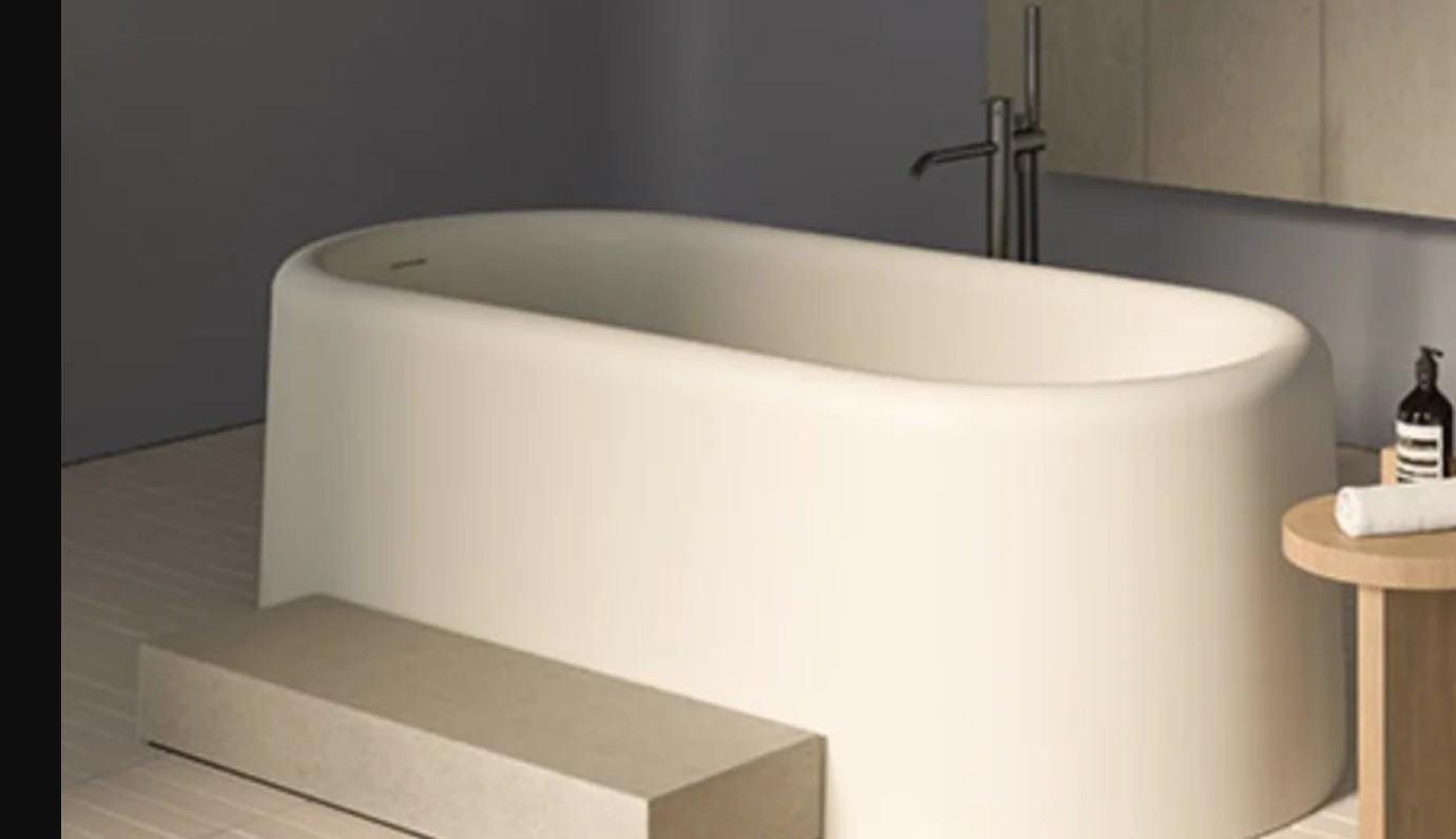 Calacatta Gold Mermer Lavabo – Fluted Sırt Panelli Duvara Monte (Floating) Lüks Banyo Tezgahı - Görsel 10